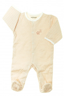 vêtements bébés Pyjama/Dors-bien rayé en coton Vertbaudet 1 mois Vertbaudet 