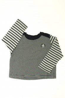 vetements enfants d occasion Tee-shirt rayé manches longues Petit Bateau 4 ans Petit Bateau 