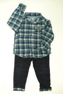 vetement d'occasion enfants Ensemble pantalon et chemise Obaïbi 3 ans Obaïbi 