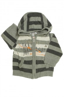 vêtements bébés Sweat zippé à rayures DKNY 6 mois DKNY 