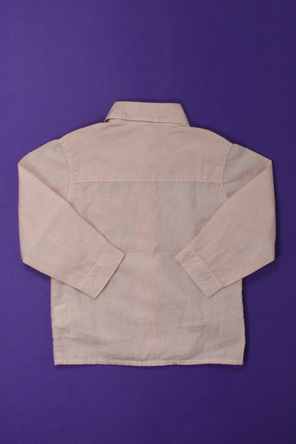 Chemise à petits carreaux