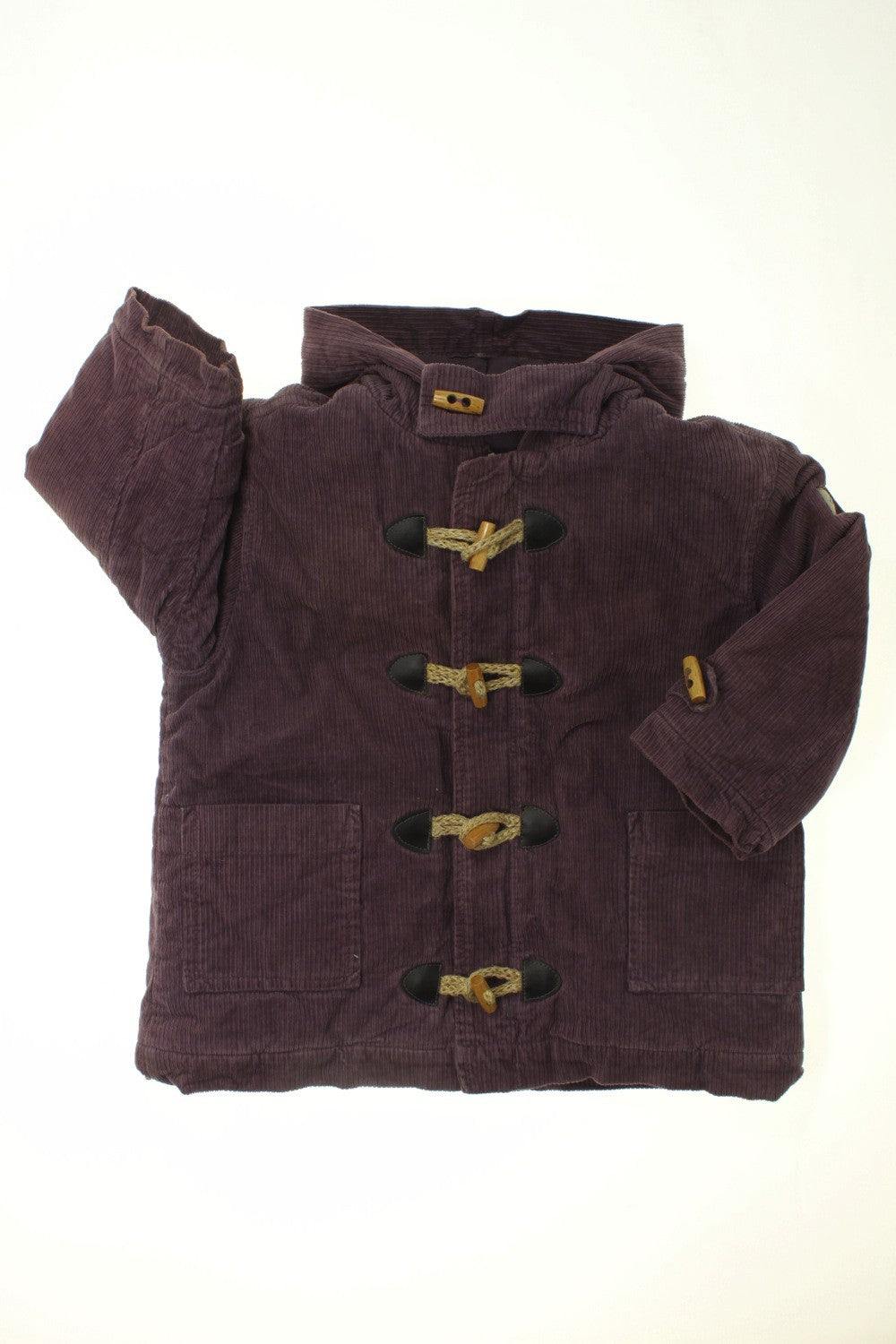 Duffle-coat en velours fin