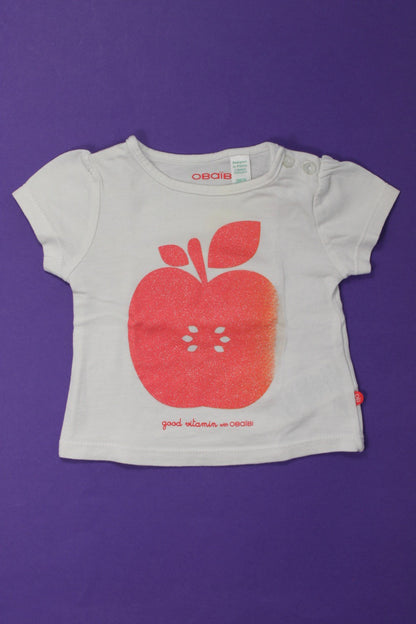 Tee-shirt manches courtes &quot;Pommes&quot;