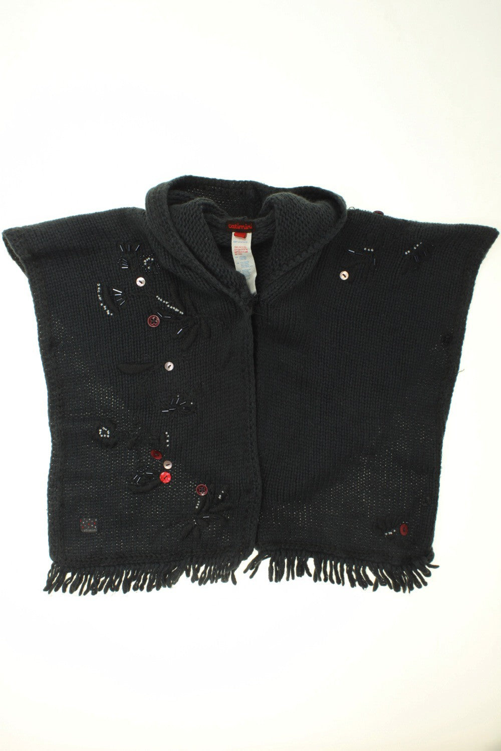 Gilet/cape brodé