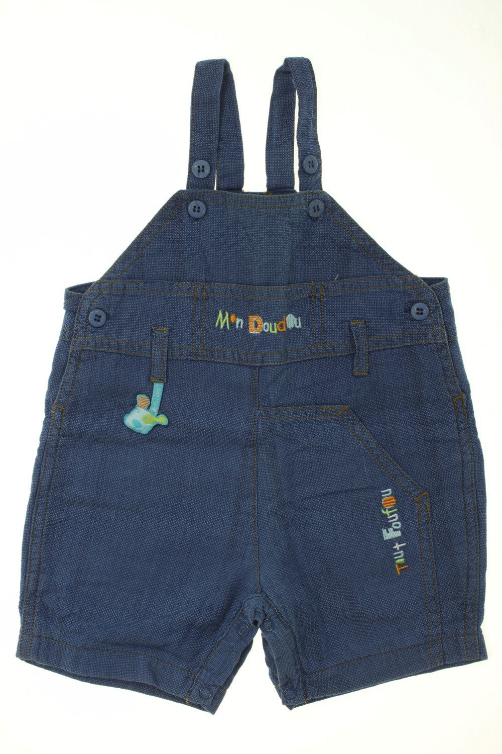 Salopette courte "Mon doudou"