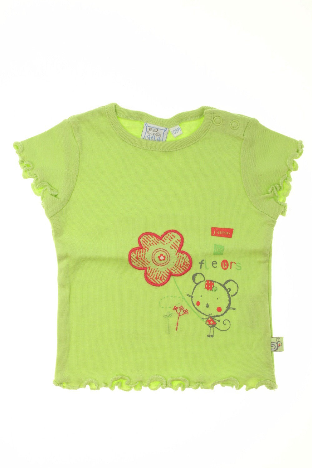 Tee-shirt manches courtes &quot;Fleur&quot;