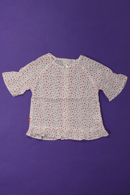 Blouse à pois