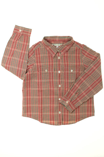 Chemise à petits carreaux