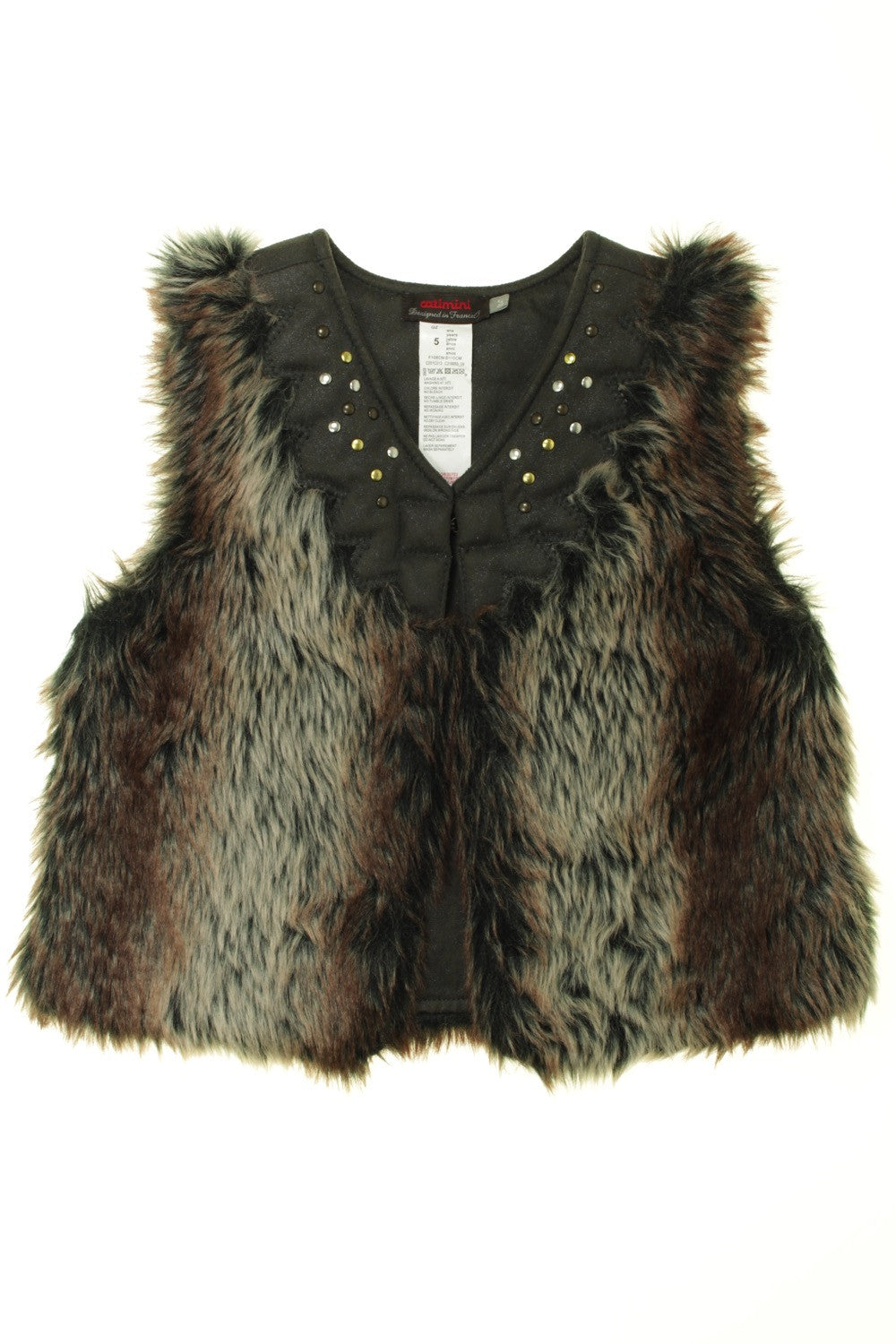 Gilet fausse fourrure