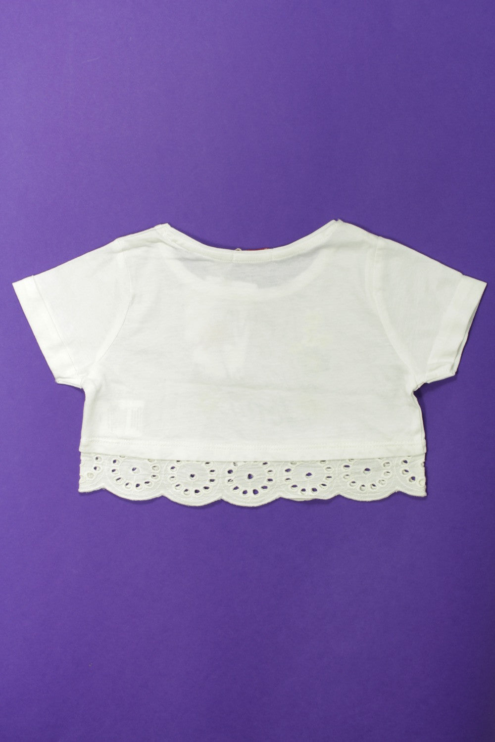 Tee-shirt manches courtes cropped - NEUF