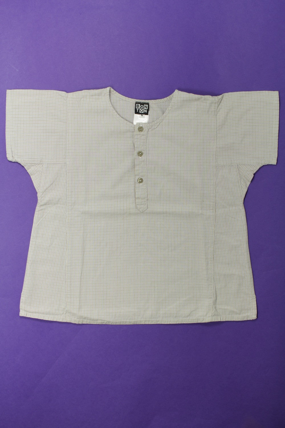 Blouse à petits carreaux