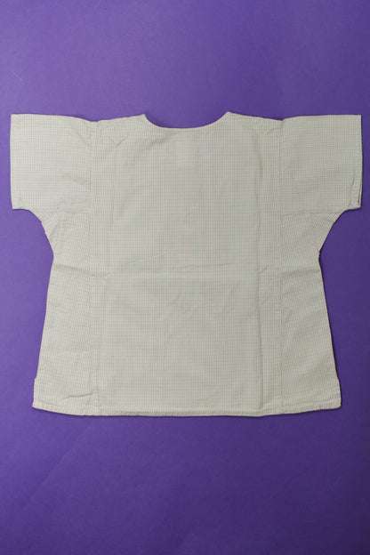 Blouse à petits carreaux