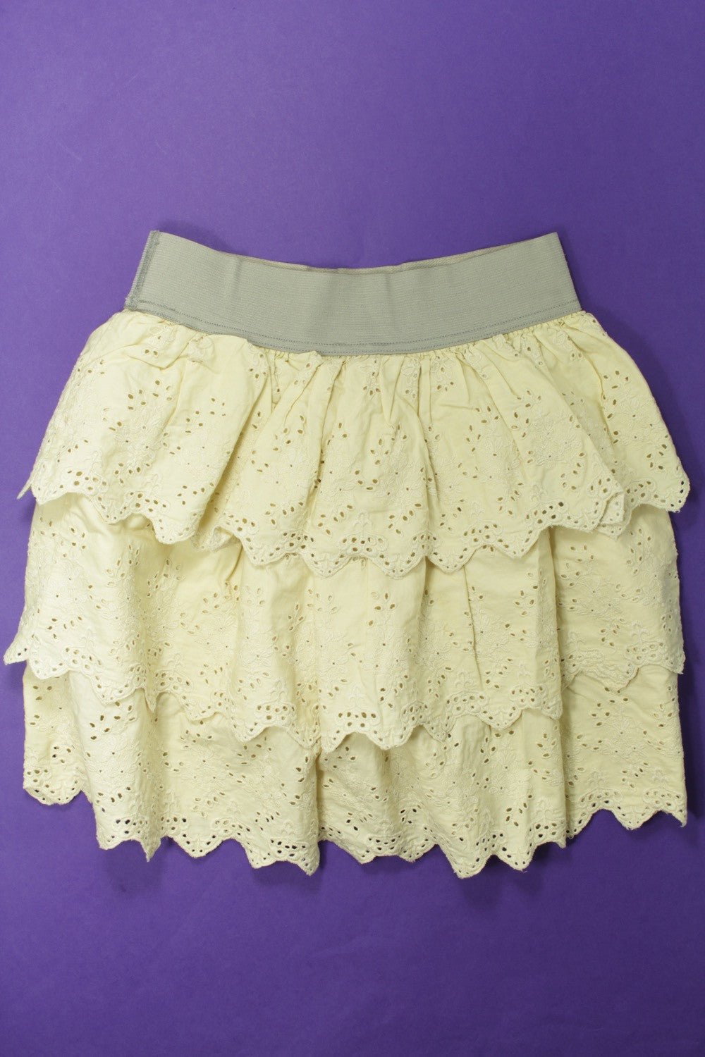 Jupe broderie anglaise - 14 ans