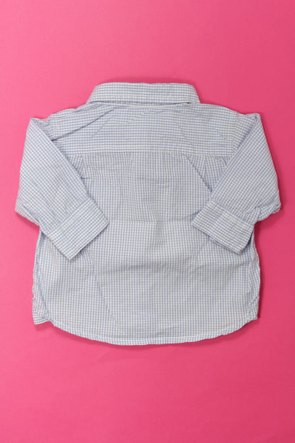 Chemise à petits carreaux