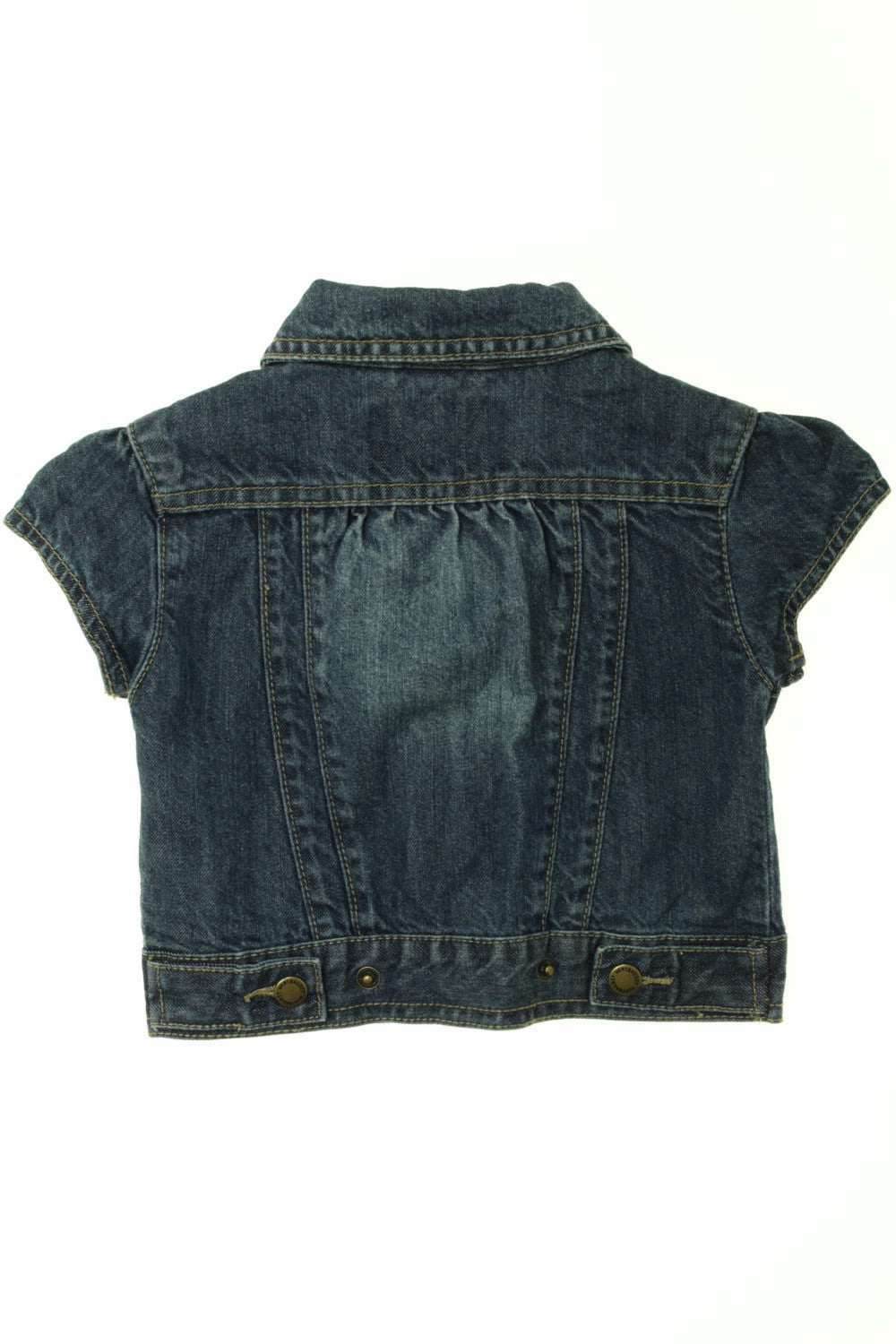 Veste en jean manches courtes