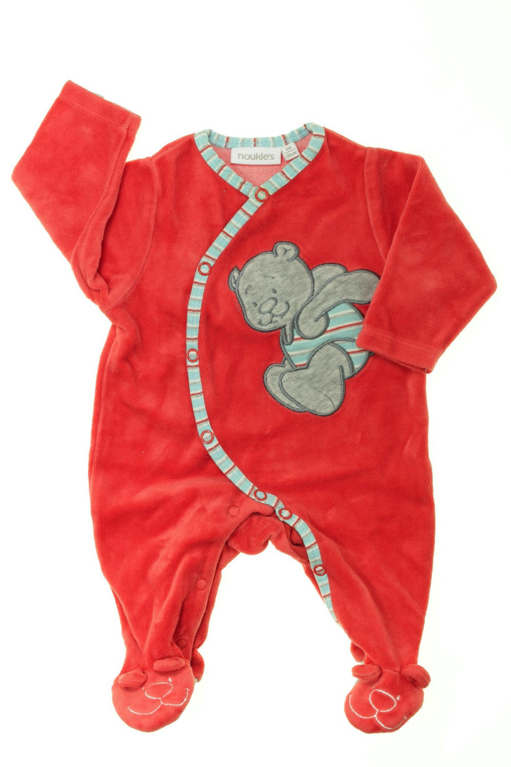 Pyjama/Dors-bien en velours "Ourson"