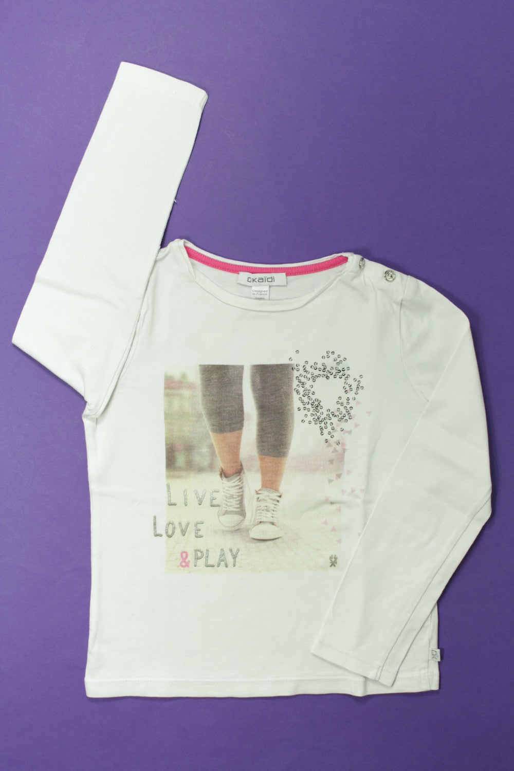 Tee-shirt manches longues &quot;Love &amp; Play&quot;