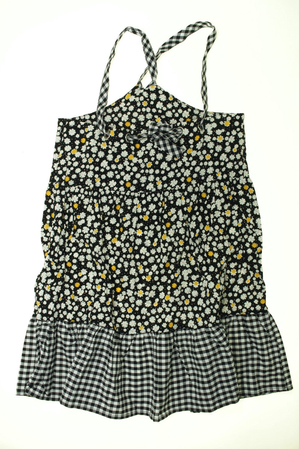 Robe fleurie et à carreaux