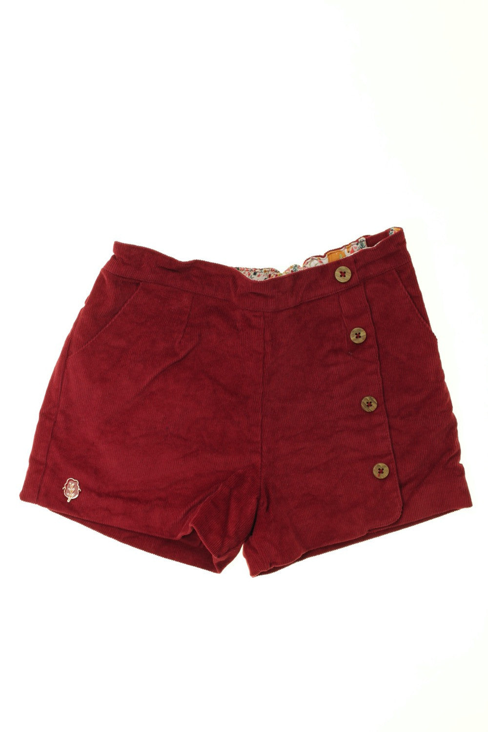 Short en velours fin