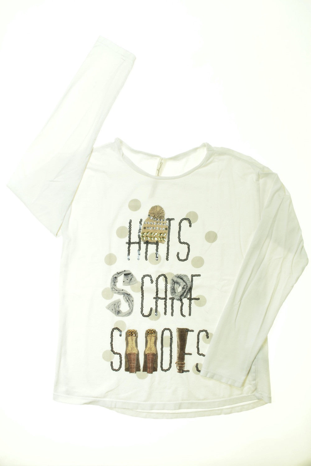 Tee-shirt manches longues "Hats, scarf, shoes"
