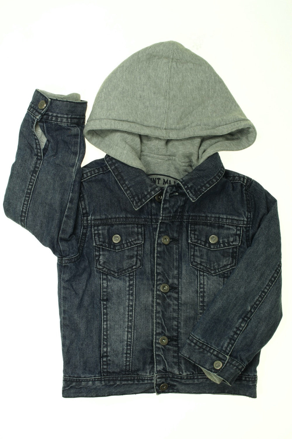 Veste en jean à capuche