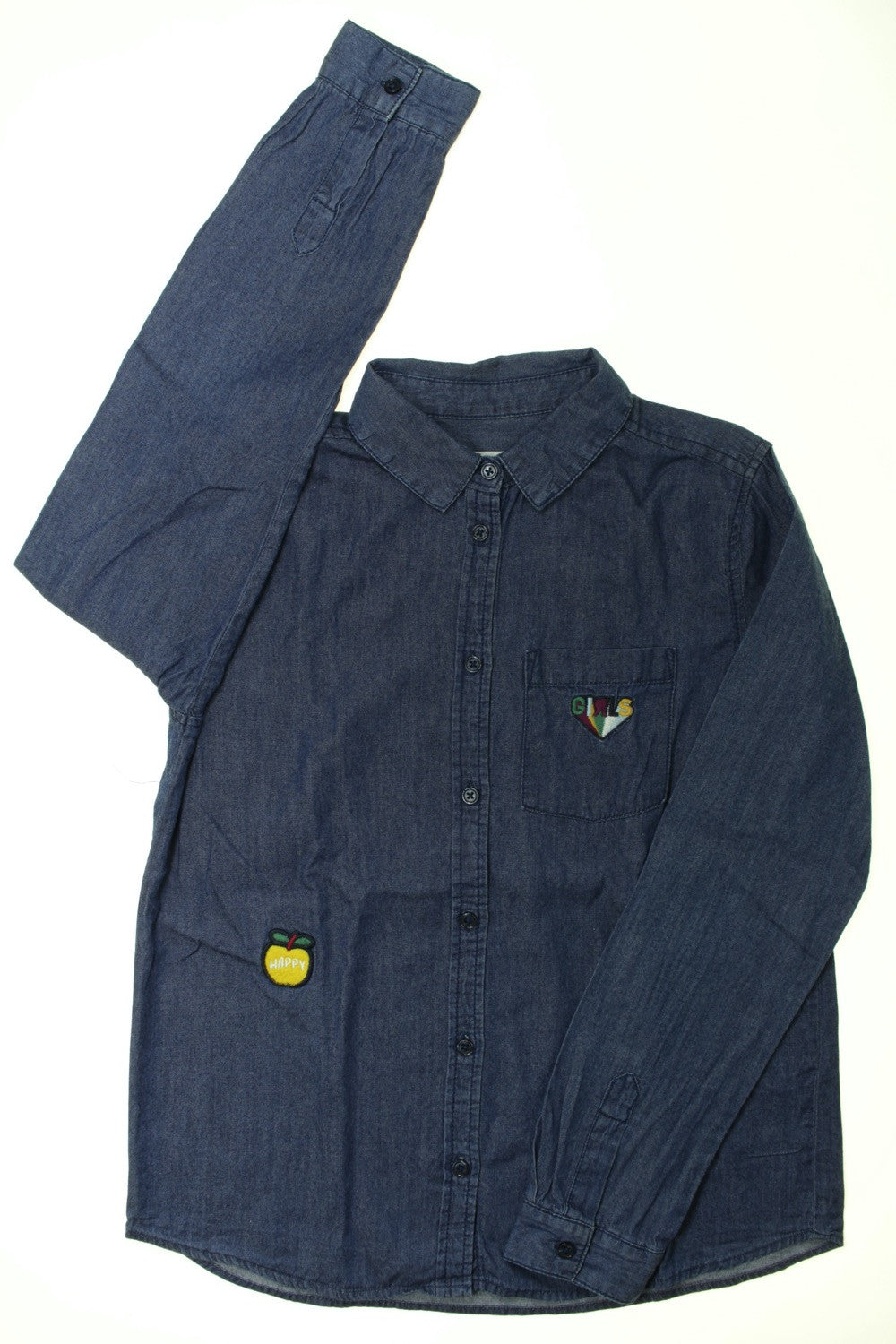 Chemise en jean "Ecussons"