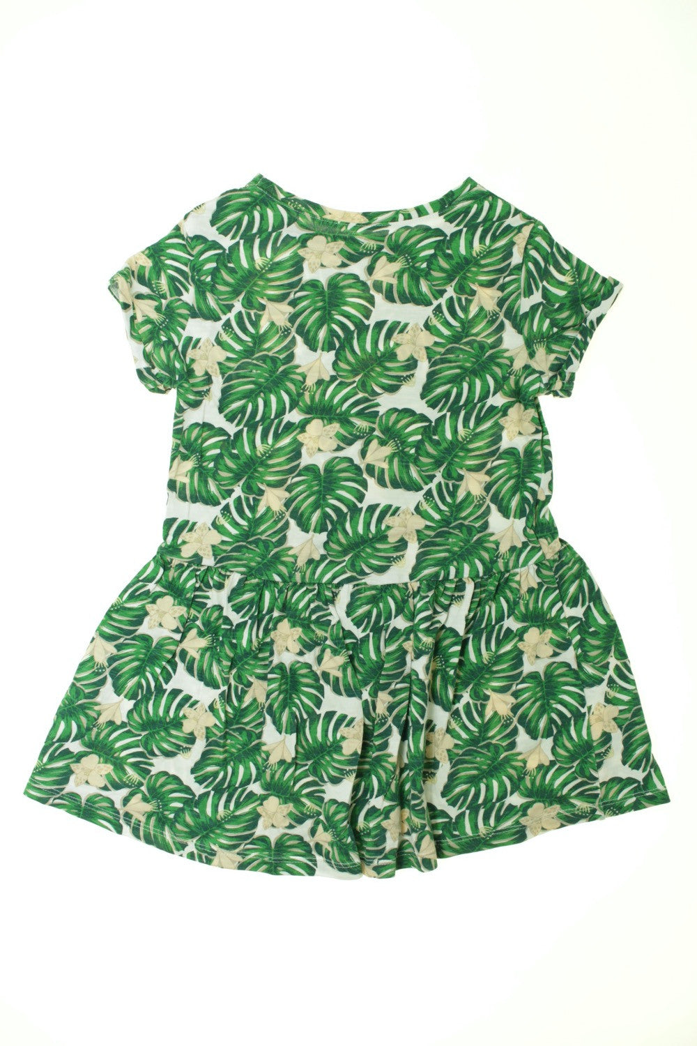 Robe manches courtes &quot;Feuilles&quot;