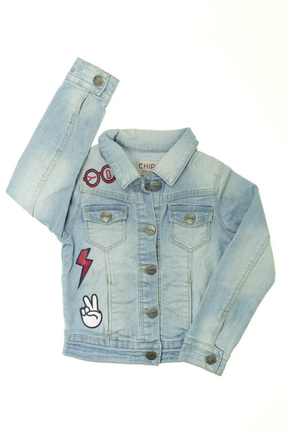 Veste en jean &quot;Ecussons&quot;