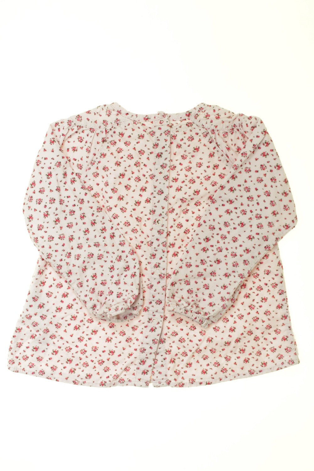 Blouse fleurie en velours fin