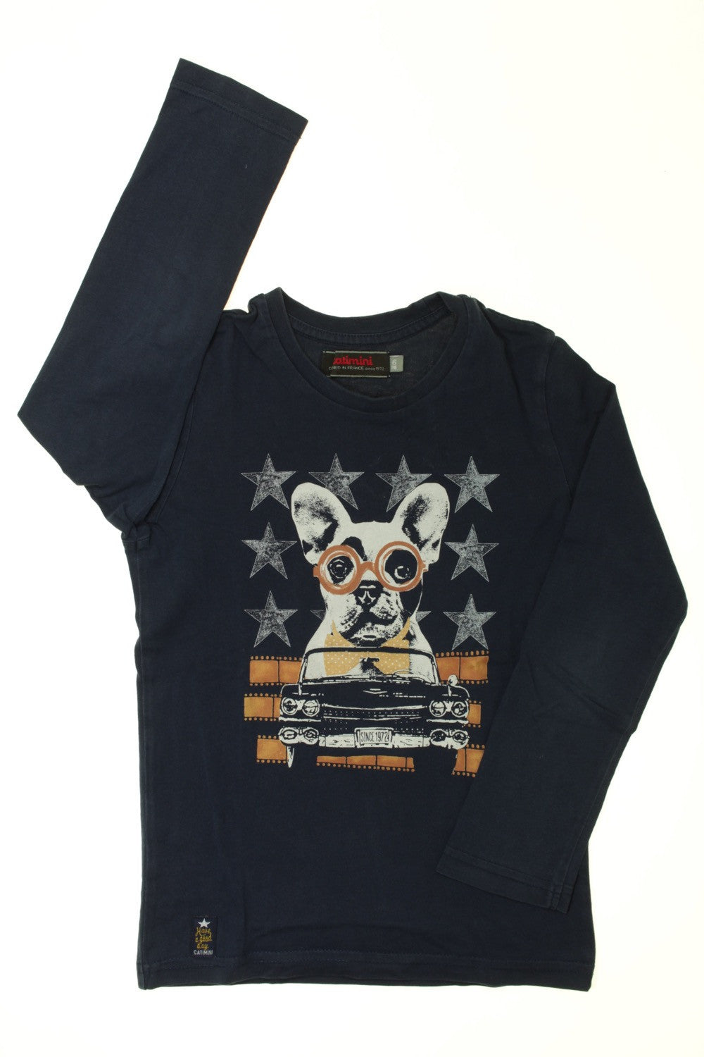 Tee-shirt manches longues &quot;Bouledogue&quot;