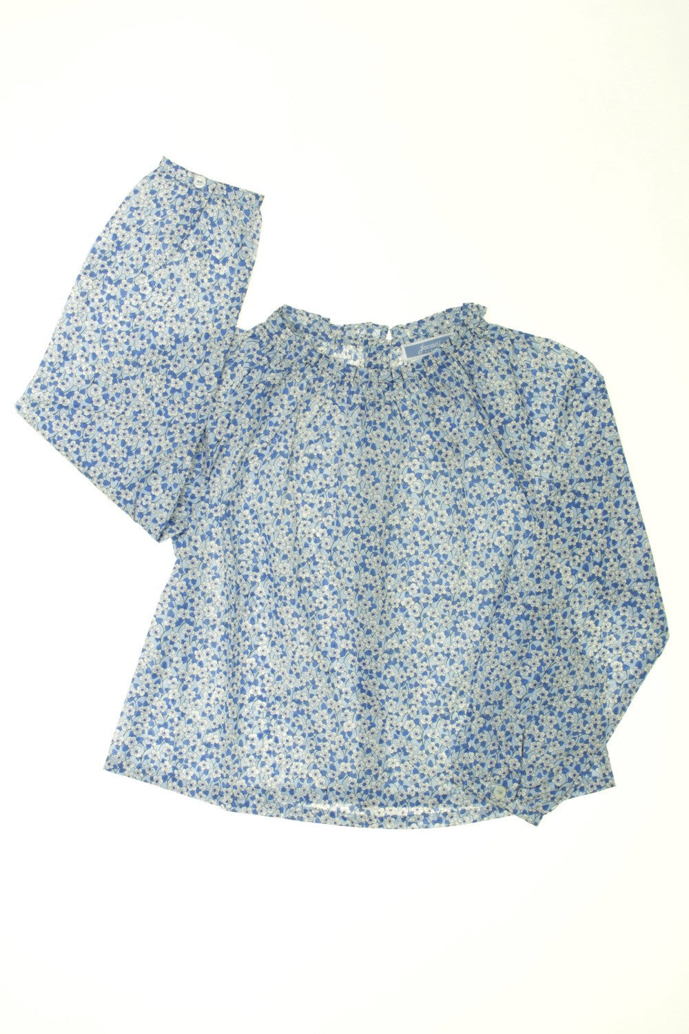 Blouse fleurie manches longues