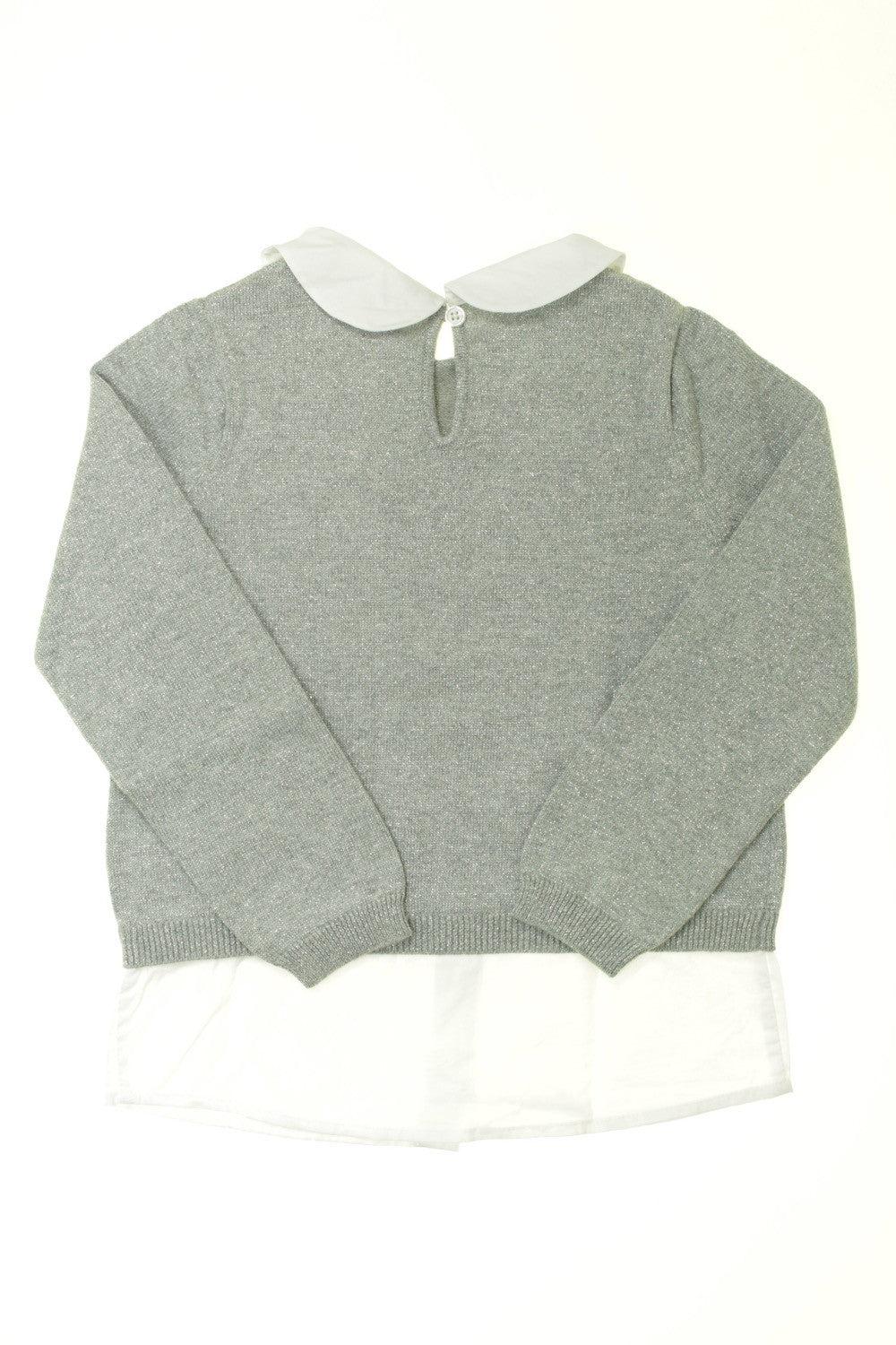 Pull argenté trompe l&