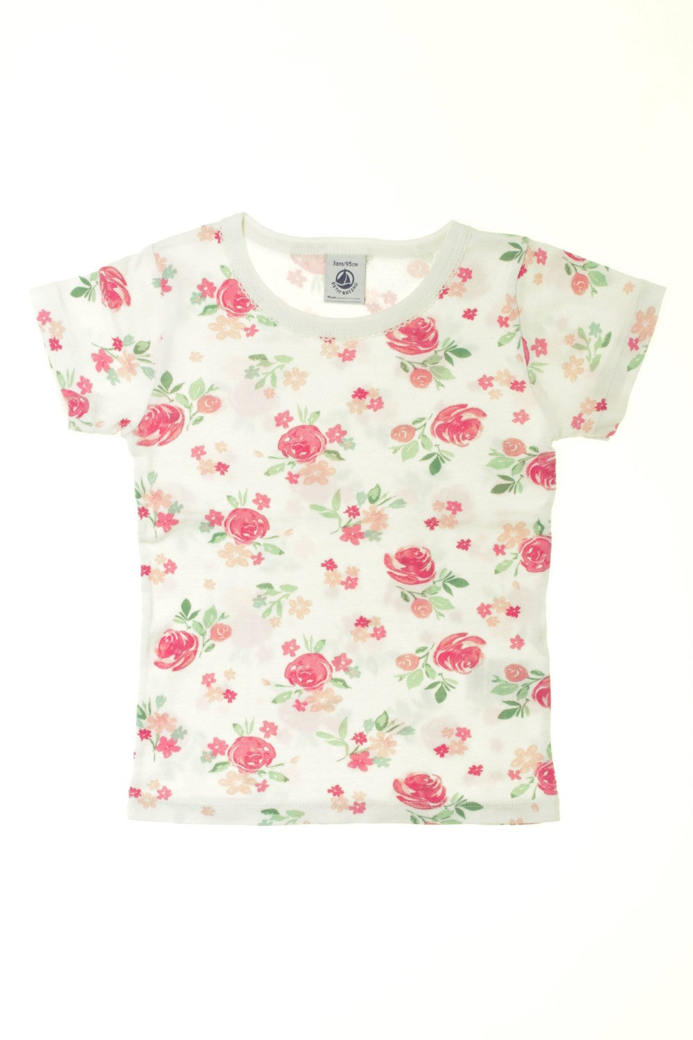 Tee-shirt manches courtes &quot;Roses&quot;