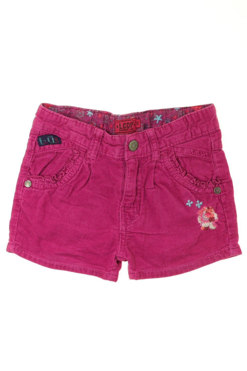 Short en velours fin