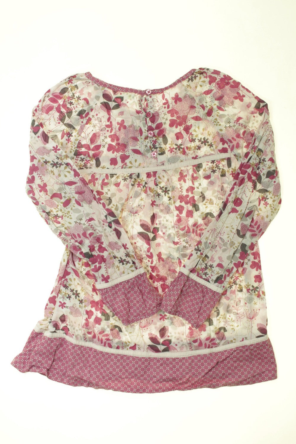 Blouse manches longues fleurie