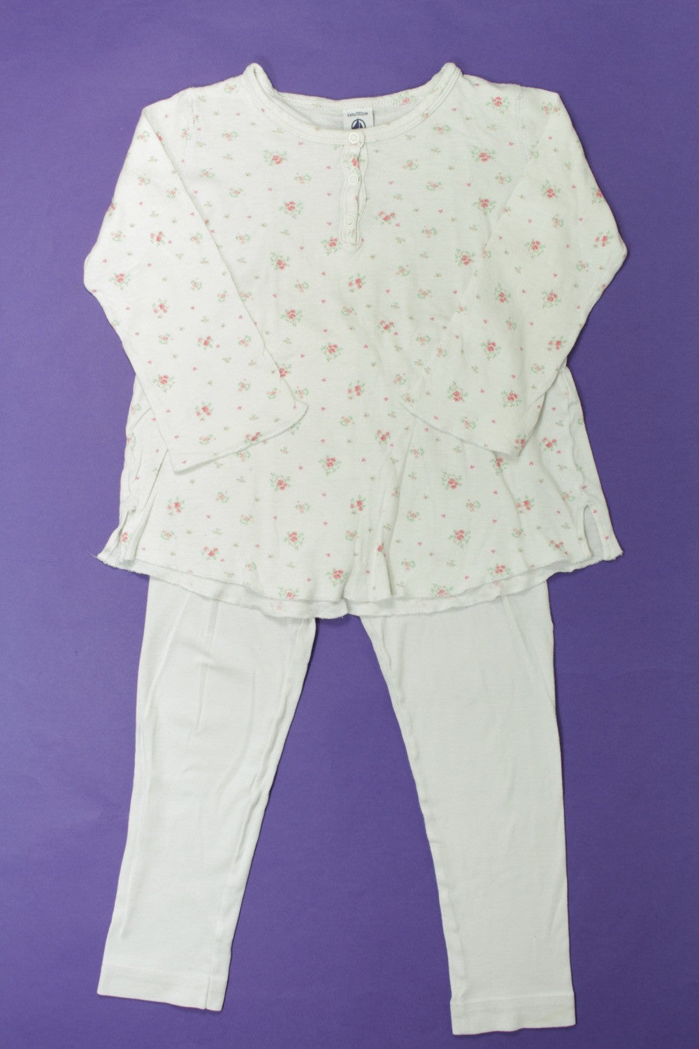 Pyjama fleuri en coton