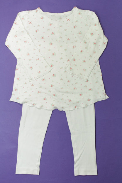 Pyjama fleuri en coton