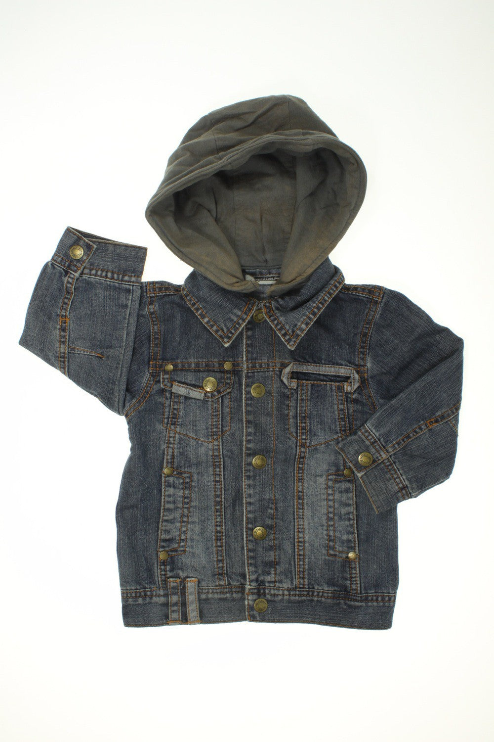 Veste en jean à capuche