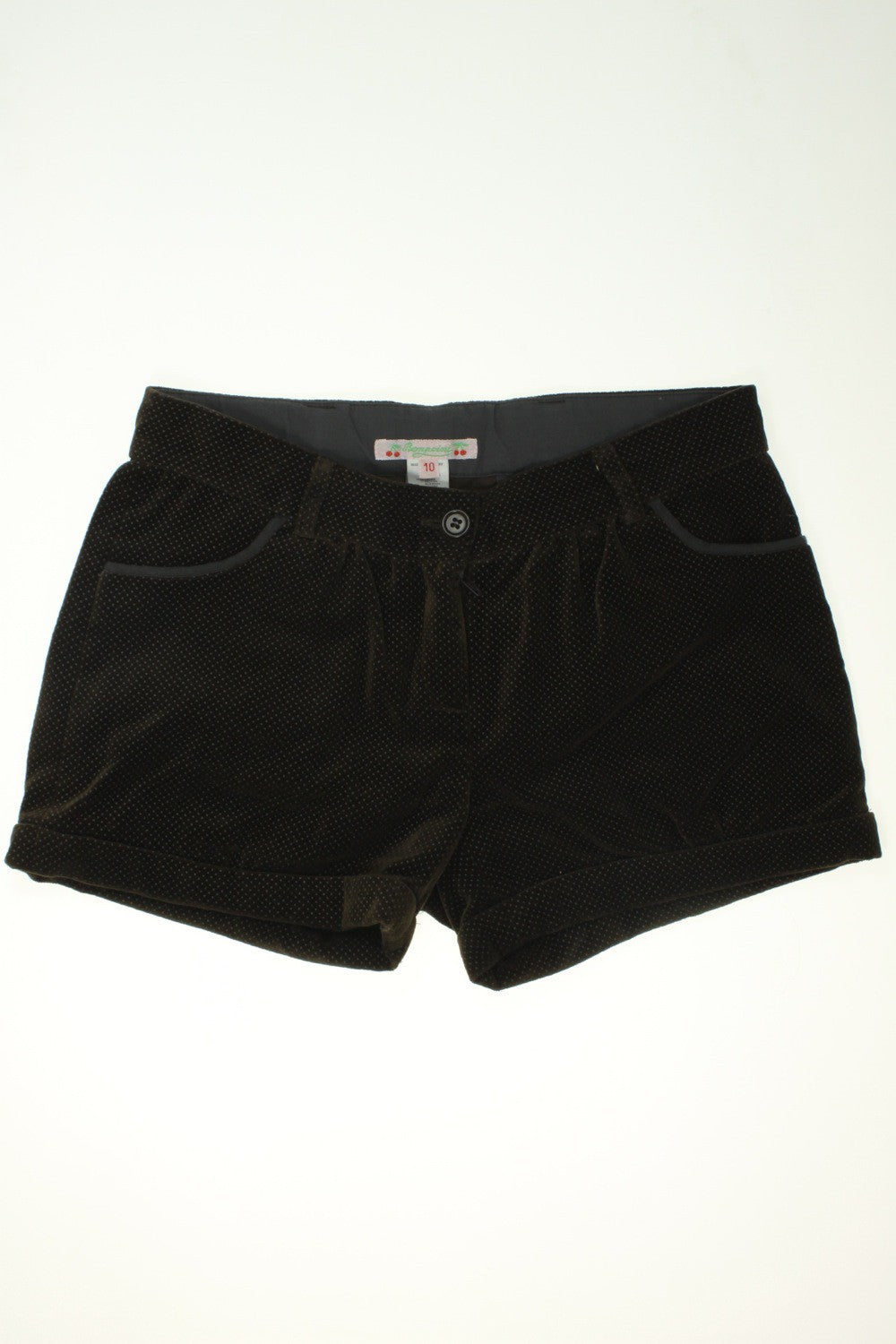 Short en velours ras à pois