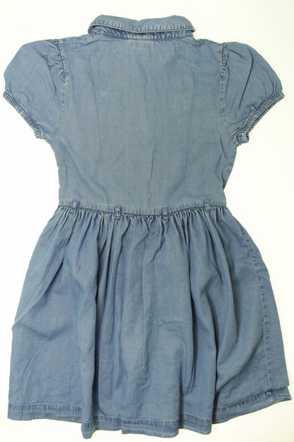 Robe en jean manches courtes