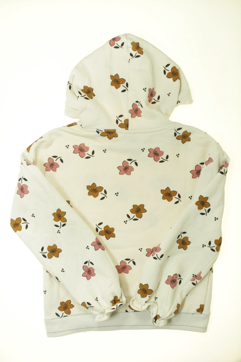 Sweat fleuri à capuche