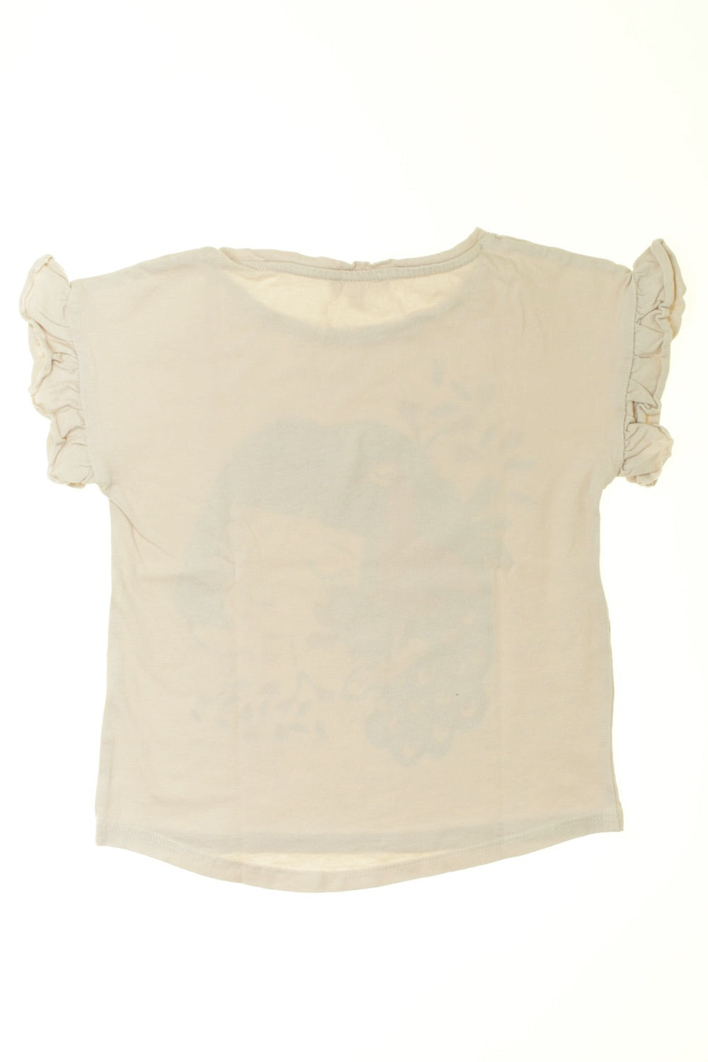 Tee-shirt manches courtes Fillette et paon