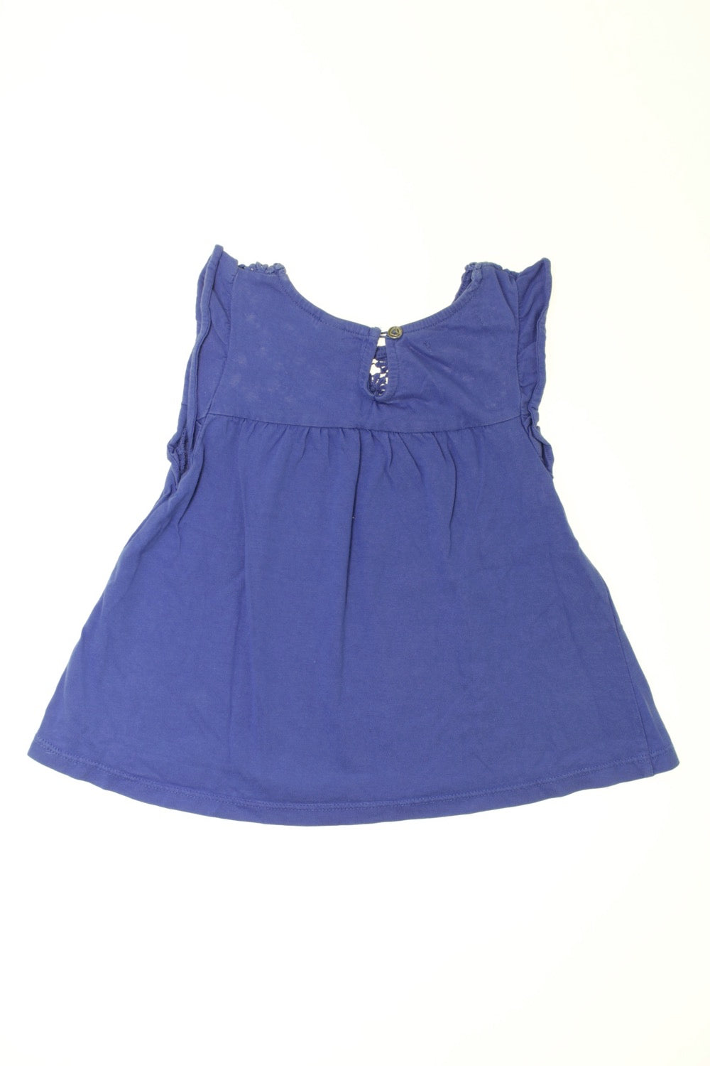 Débardeur à fleurs crochetées