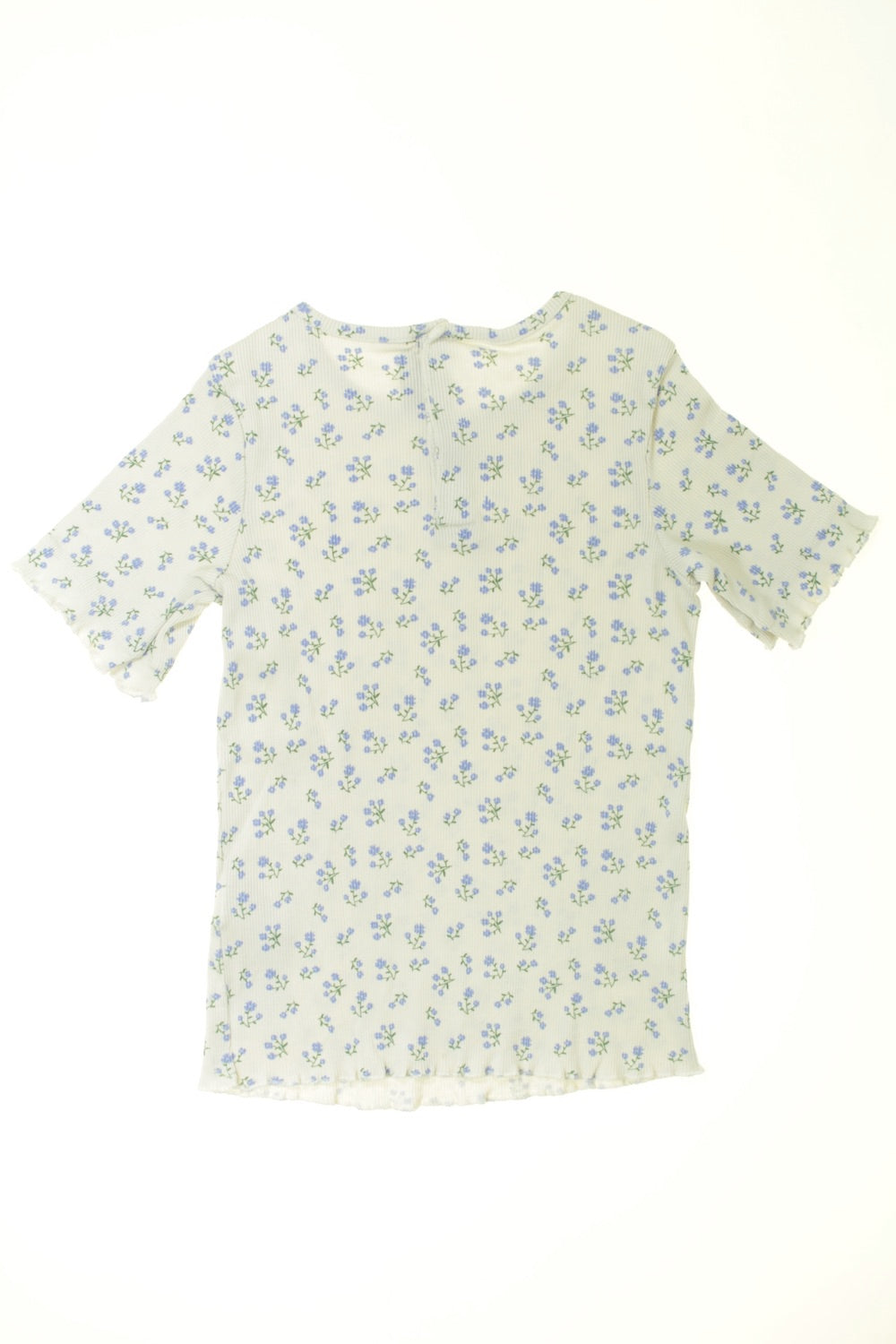 Tee-shirt fleuri manches courtes