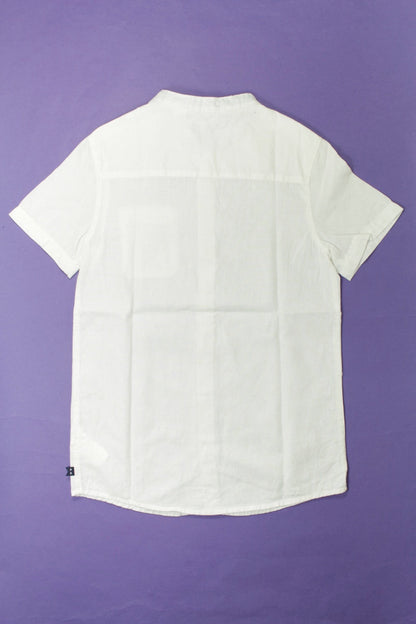 Chemise en lin mélangé