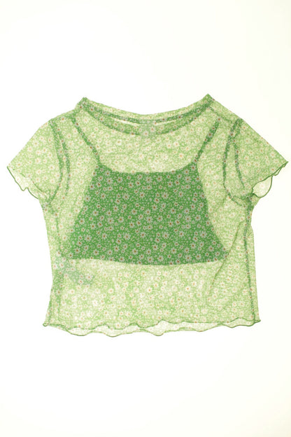 Tee-shirt manches courtes transparent