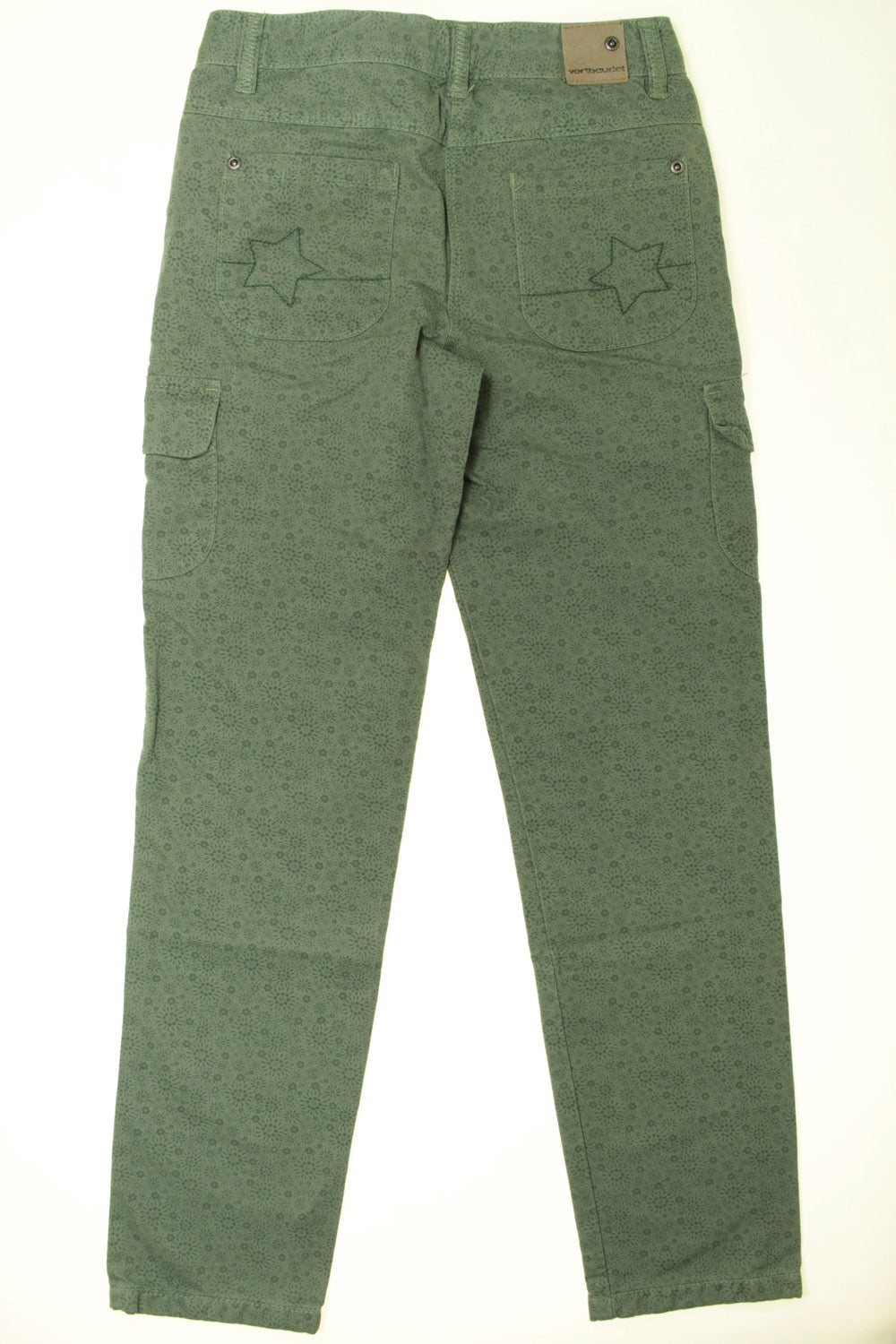 Pantalon en toile fleurie