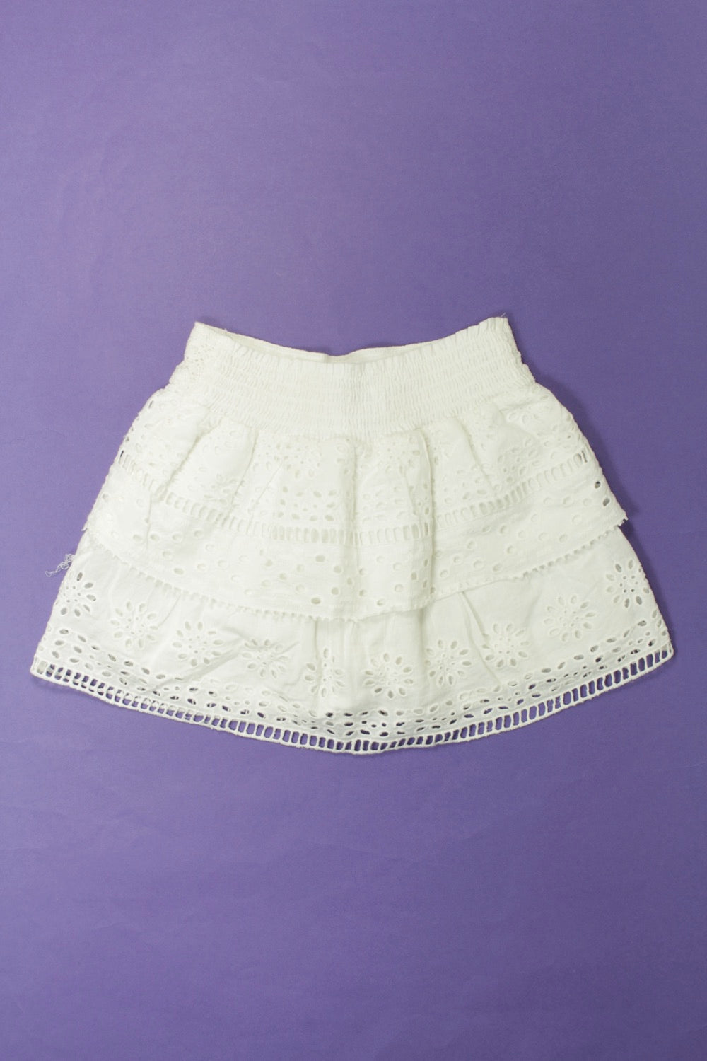 Jupe en broderie anglaise