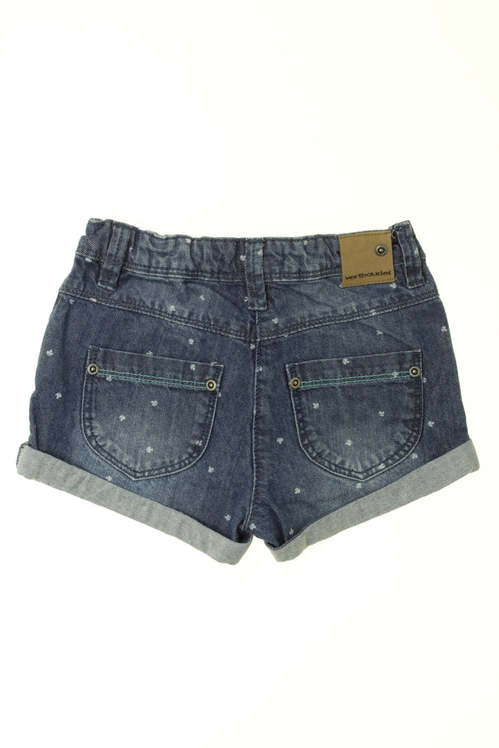 Short en jean Fleurs