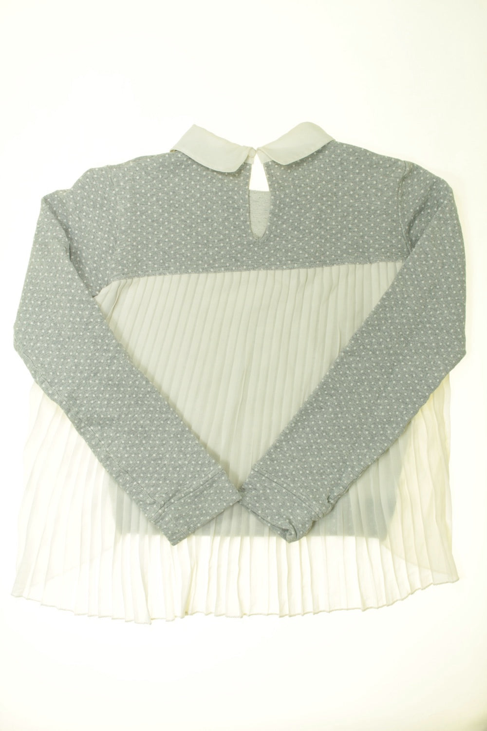 Sweat à pois plissé